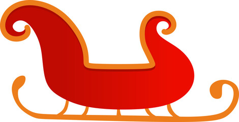 Santa Sleigh Illustration