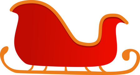 Santa Sleigh Illustration