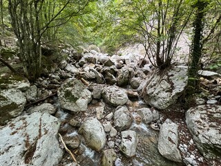 Godiča gorge (Triglav National Park, Slovenia) - Schlucht des Baches Godica (Triglav-Nationalpark, Slowenien) - Soteska Godiče ali potok Gadiča, Tolmin (Triglavski narodni park, Slovenija)