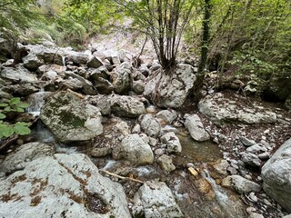Godiča gorge (Triglav National Park, Slovenia) - Schlucht des Baches Godica (Triglav-Nationalpark, Slowenien) - Soteska Godiče ali potok Gadiča, Tolmin (Triglavski narodni park, Slovenija)