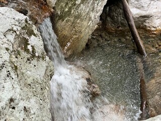Godiča gorge (Triglav National Park, Slovenia) - Schlucht des Baches Godica (Triglav-Nationalpark, Slowenien) - Soteska Godiče ali potok Gadiča, Tolmin (Triglavski narodni park, Slovenija)