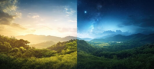 Day and night in nature