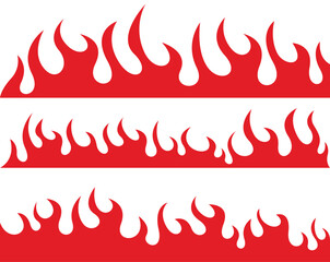 fire background. fire flames vector illustration	

