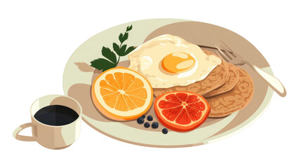 PNG Breakfast brunch fruit bread.