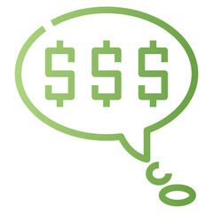 Dollar Chat Icon
