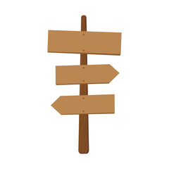 wooden arrow sign vector design template