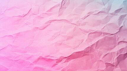 Fototapeta premium The surface features a crumpled texture in shades of pink, creating depth and visual interest that invites creative exploration