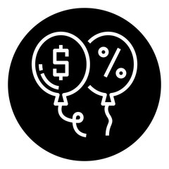 Balloons Discount Icon