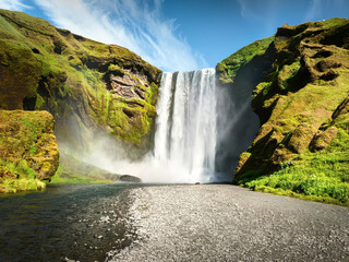 waterfall in the mountain