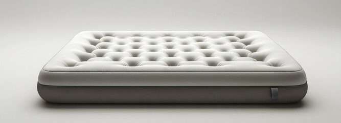 91. A modern air mattress with built-in pump