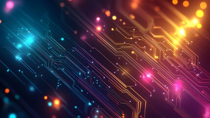 Obraz premium Vector abstract background technology circuit design. 