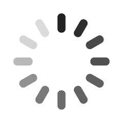 Loading icon. Uploading circle vector