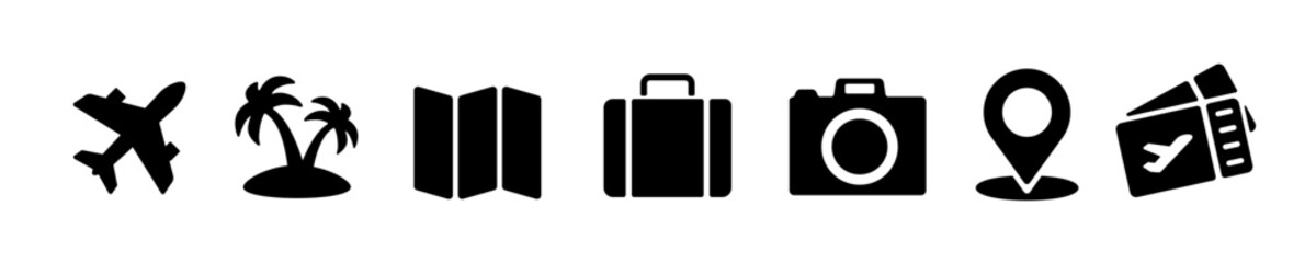 Vocation icon. Travel icon silhouette.