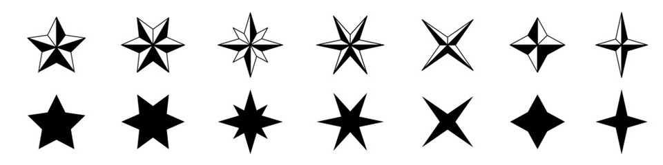 Stars icon set. Star vector set