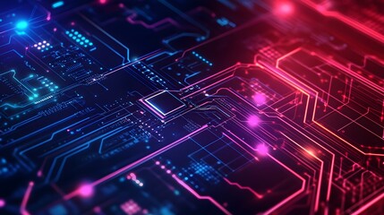 Vector abstract background technology circuit design. 