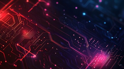 Obraz premium Vector abstract background technology circuit design. 