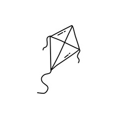hand drawn kite outline