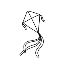 hand drawn kite outline