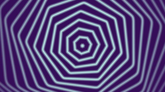 Lavender, gradient, concentric octagons with a central dot. Geometric design suitable for backgrounds, textiles, and modern concept designs.