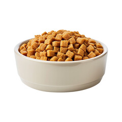 bowl of pet food on transparent background