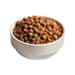 bowl of pet food on transparent background