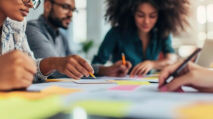 Collaborative Brainstorming Session with Diverse Team