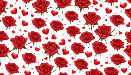 Fototapeta premium roses Flower pattern illustration background 