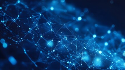 abstract blue technology communication concept vector background. 