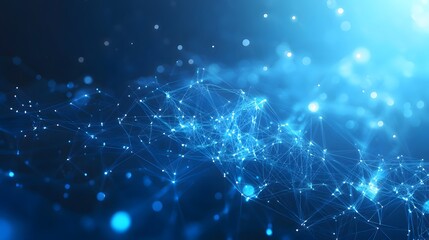 abstract blue technology communication concept vector background. 