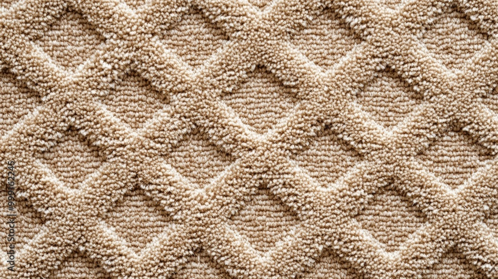Poster a carpet with a pattern of squares and triangles