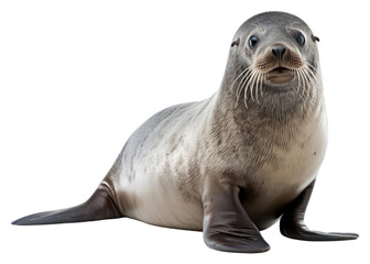 Obraz premium PNG Seal animal mammal white background.