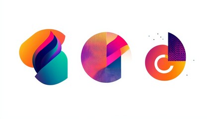 Fototapeta premium A generative AI platform helping designers explore creative branding concepts, producing logo variations and visual identities.