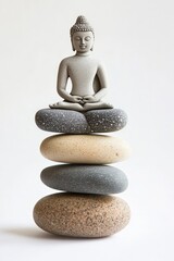 A gentle reminder: Mindfulness difficult, we just need to remember to do it, isolated on a white background