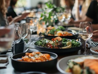 Obraz premium A guided mindful eating exercise, where participants are encouraged to focus on their food's taste and texture without distraction.