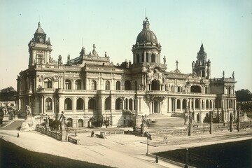 Ornate historic building with dome and statues