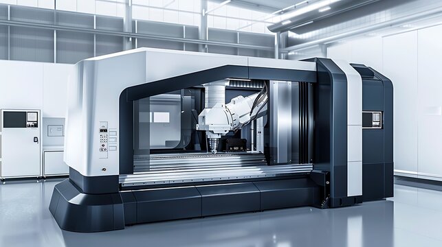 High-performance 5-axis CNC machining centre.
