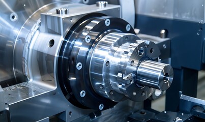 CNC lathe. Metalworking industry. CNC milling machine.