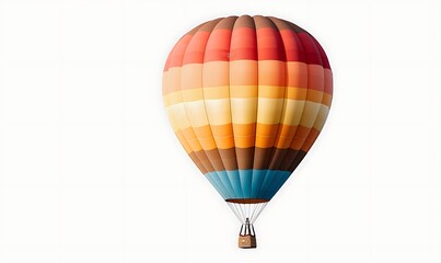 Obraz premium Hot air balloon isolated on white background