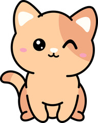 Cute Cat Illustration