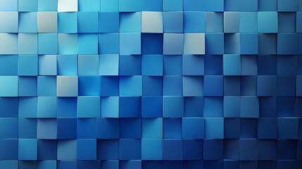 Fototapeta premium Blue gradient backdrop featuring light-dark square patterns, ideal for calendars and posters. Chiaroscuro. Illustration