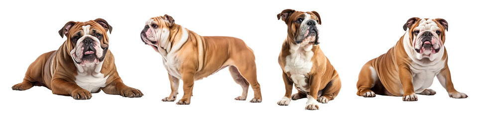 Bulldogs png cut out element set