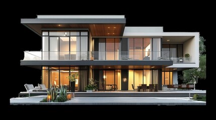 Modern luxury home with open design and outdoor living space