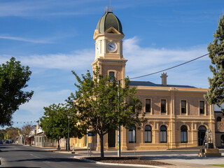 Moonta Main Street and Town Hall, South Australia