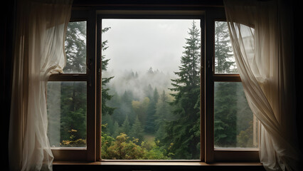 window in the morning