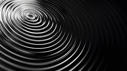 Obraz premium Animation of circle moving on black background. 