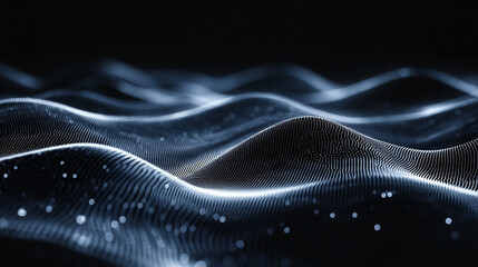 futuristic digital background featuring abstract data patterns and technological elements. The image symbolizes innovation, connectivity, and the power of data in modern technology-driven environments