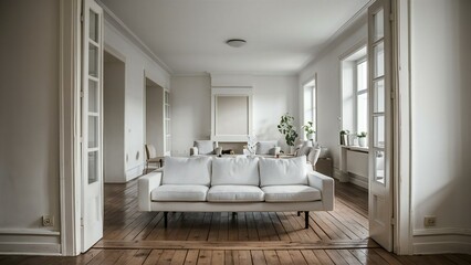 modern living room with sofa