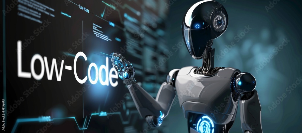 Poster exploring the low-code development system concept