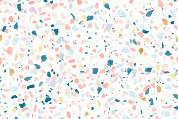 Colorful terrazzo pattern background