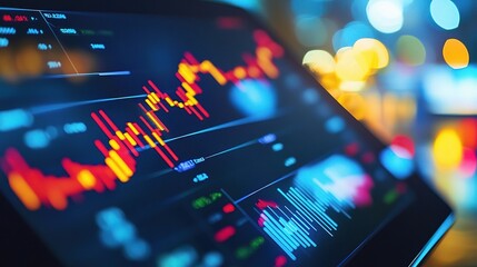 Obraz premium Modern Digital Data Visualization and Analytics Interface